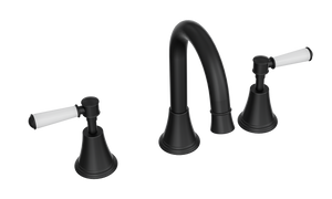 LINSOL VINTAGE LEVER HANDLE BASIN SET MATTE BLACK