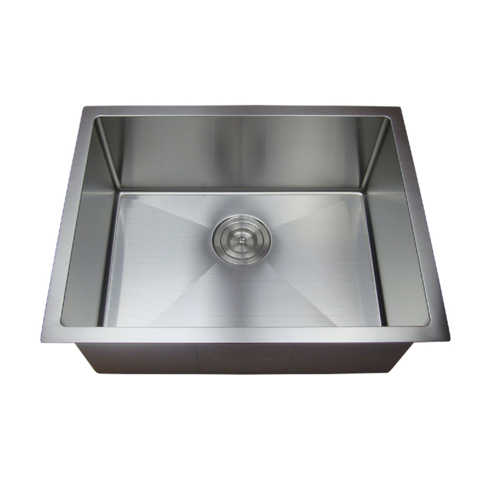VITO STAINLESS STEEL SINGLE BOWL UNDERMOUNT KITCHEN SINK 600MM