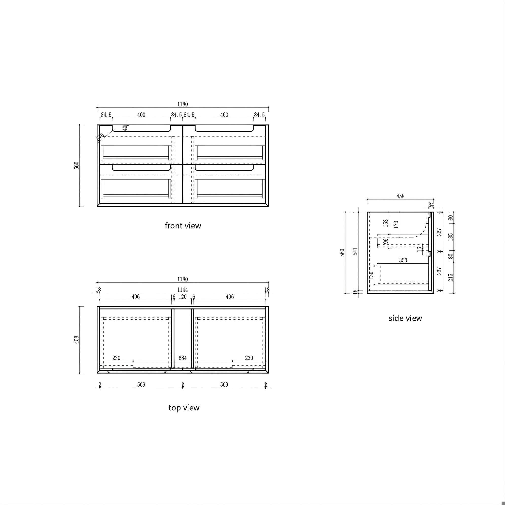 AULIC VOULARI HARVEST OAK 1200MM SINGLE BOWL FRAMED WALL HUNG VANITY