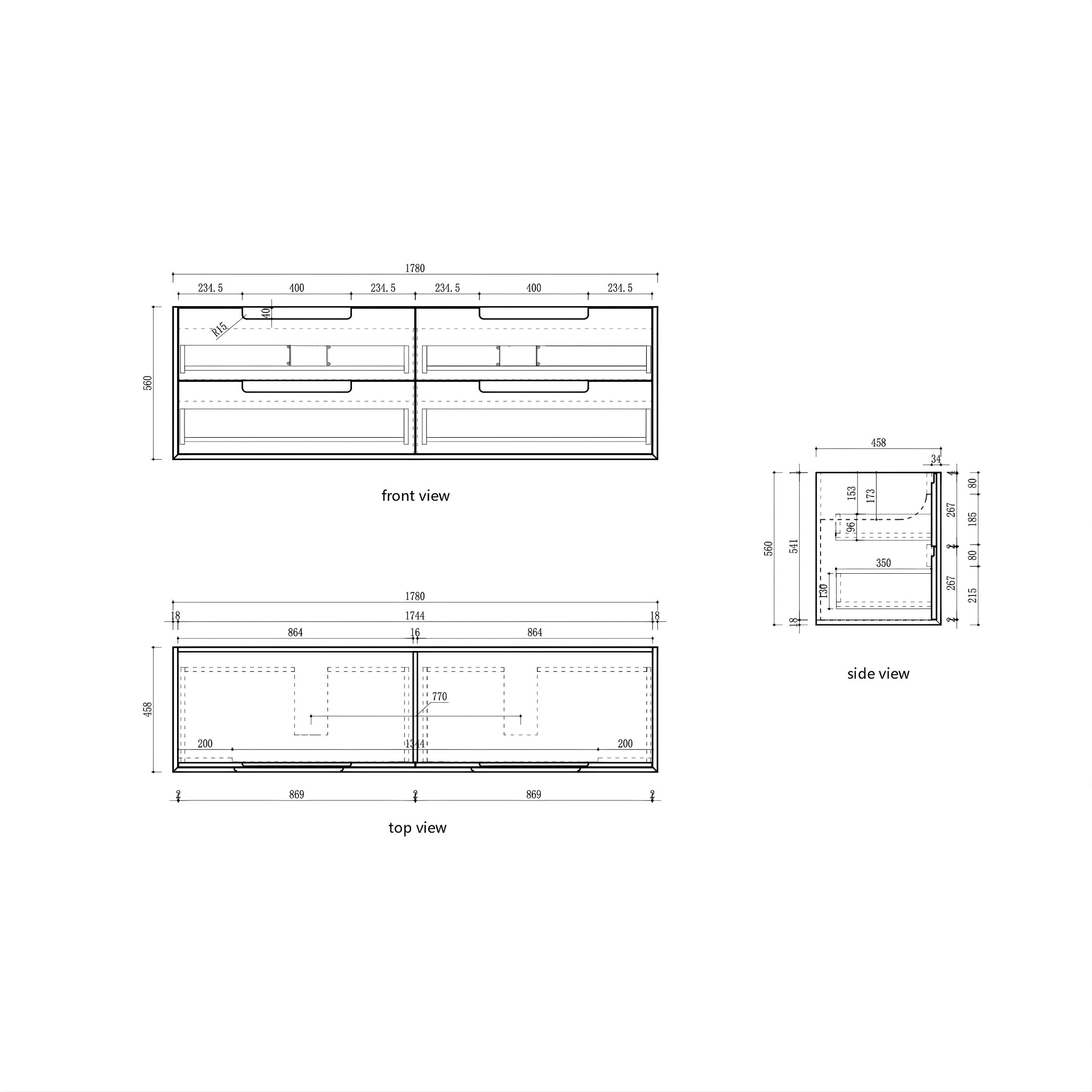 AULIC VOULARI HARVEST OAK 1800MM DOUBLE BOWL FRAMED WALL HUNG VANITY