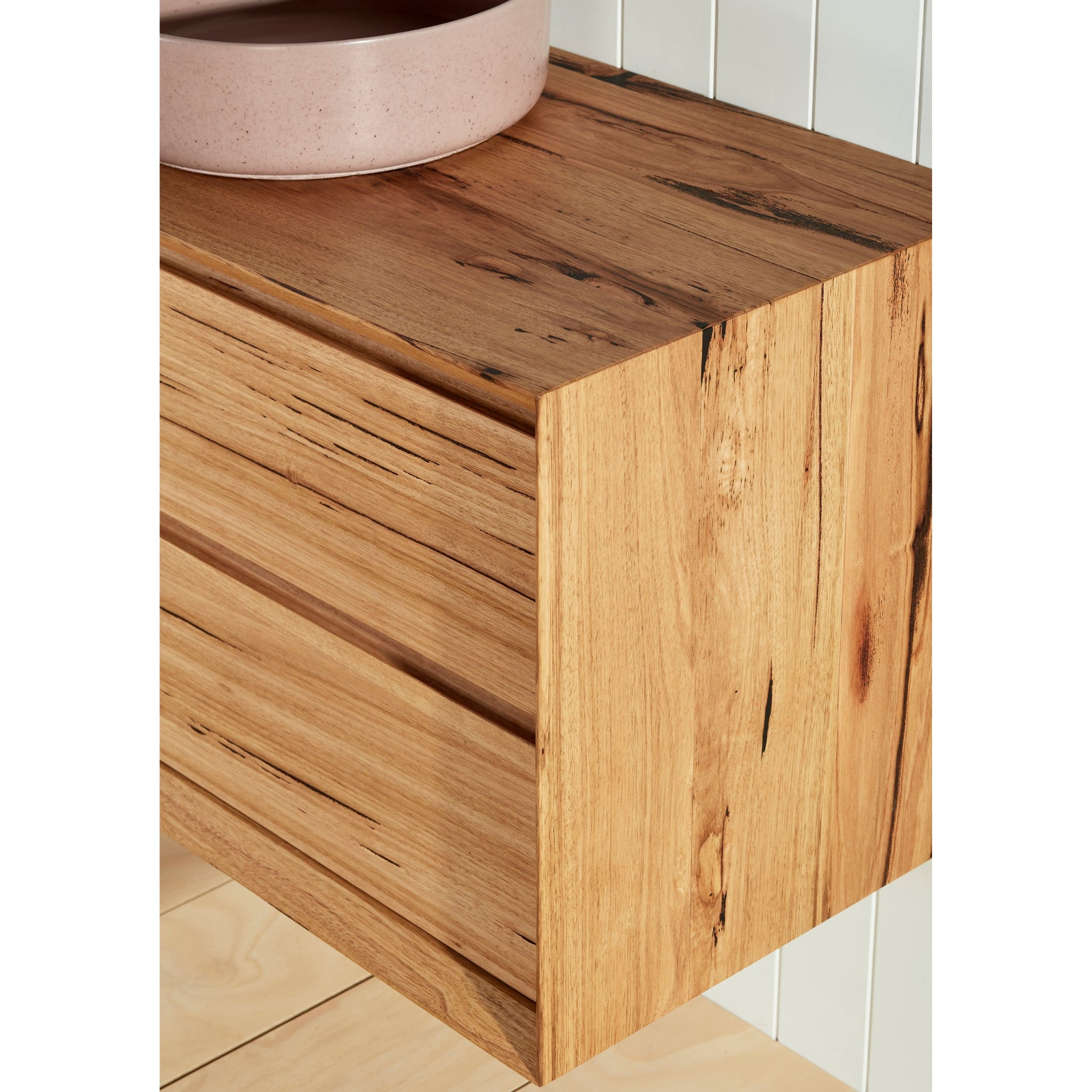 JR BESPOKE VONU SOLID TIMBER CUSTOM WALL HUNG VANITY (ALL SIZING)