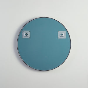 VITO VETRA ROUND ALUMINUM FRAMED MIRROR BRUSHED NICKEL 600X600MM