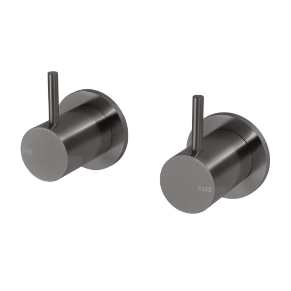 PHOENIX VIVID SLIMLINE LEAD FREE WALL TOP ASSEMBLIES BRUSHED CARBON