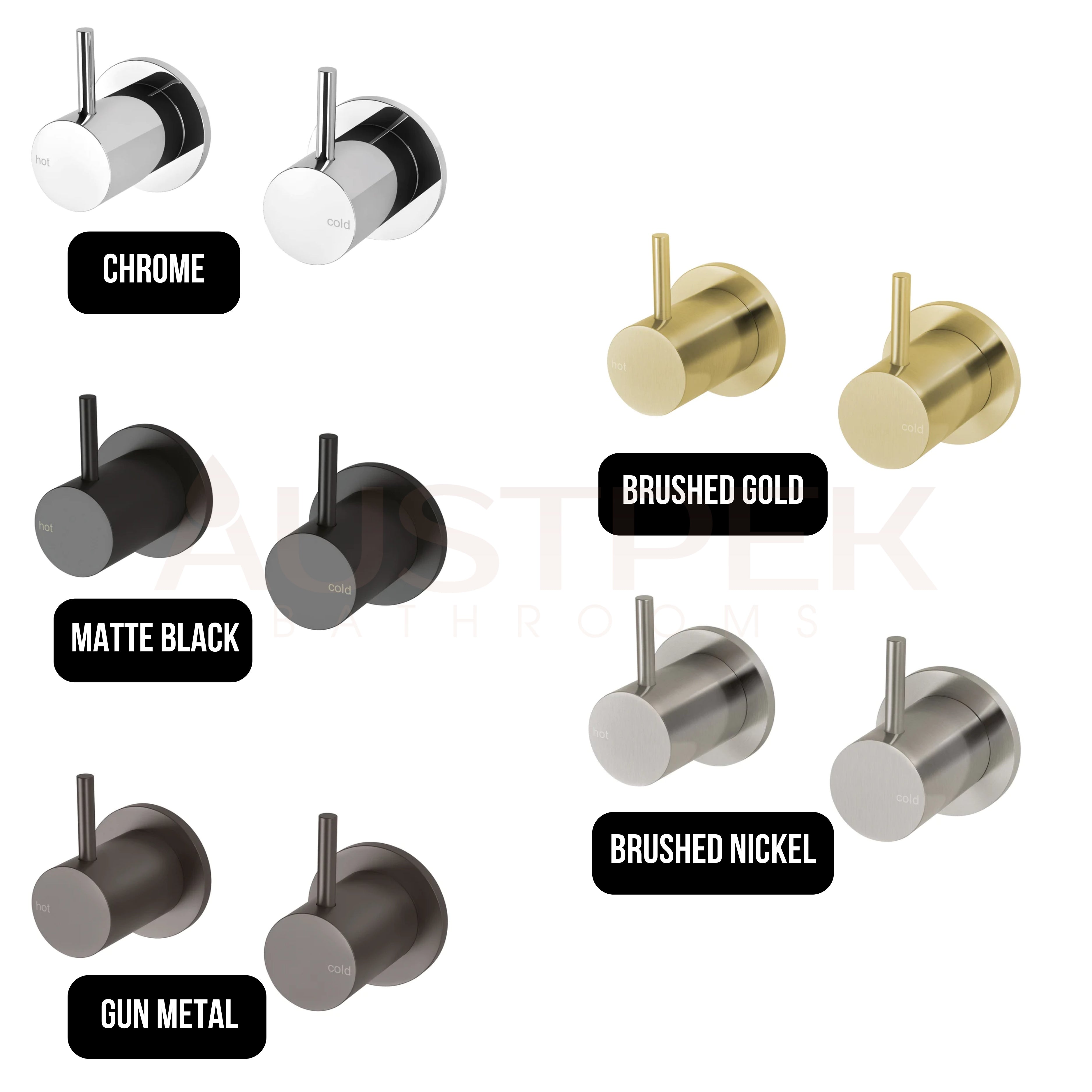 PHOENIX VIVID SLIMLINE LEAD FREE WALL TOP ASSEMBLIES CHROME