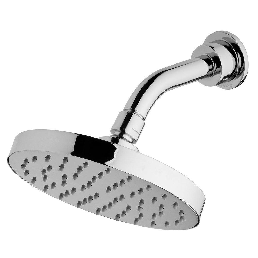 PHOENIX VIVID SLIMLINE SHOWER ARM ROUND ROSE 155MM CHROME