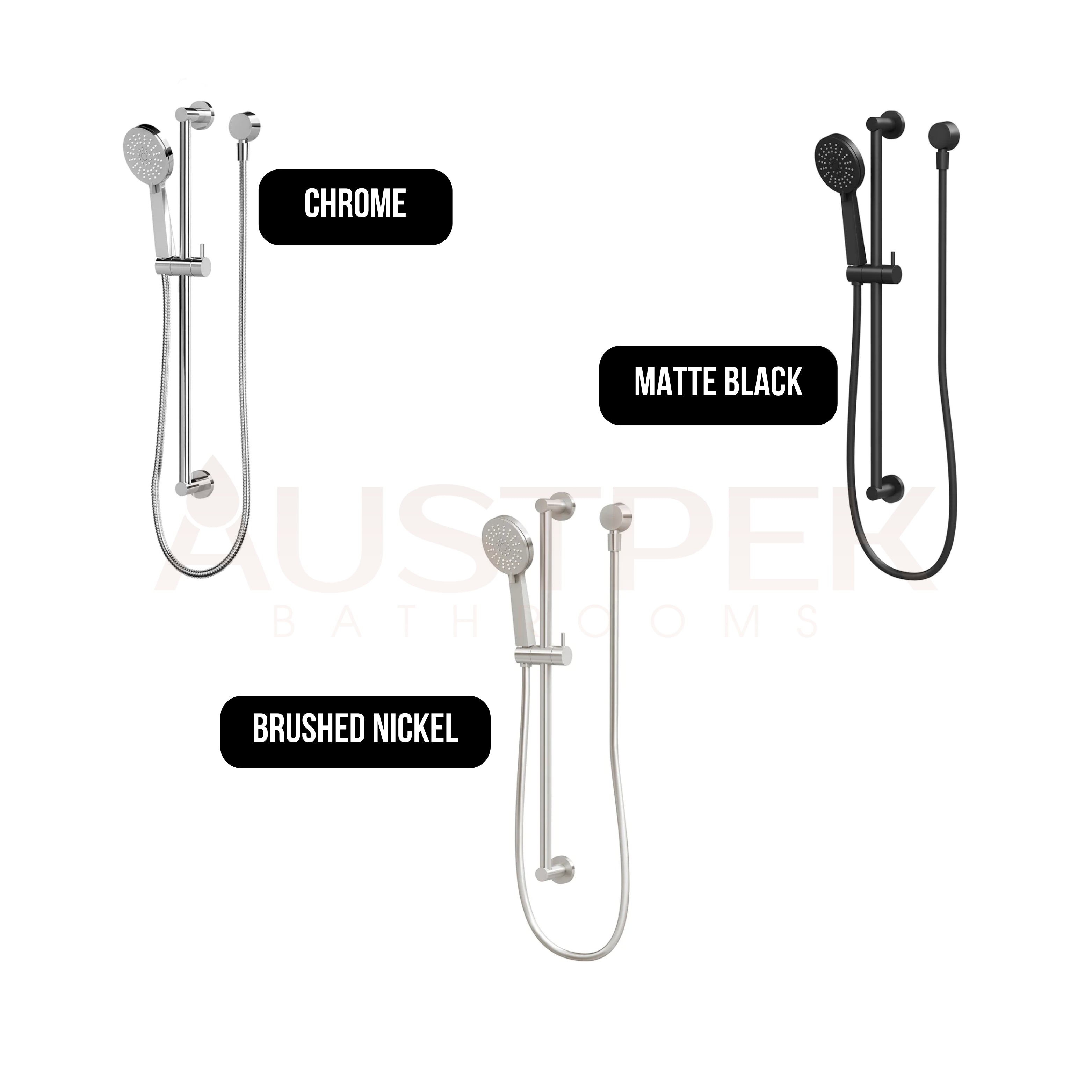 PHOENIX VIVID SLIMLINE RAIL SHOWER MATTE BLACK