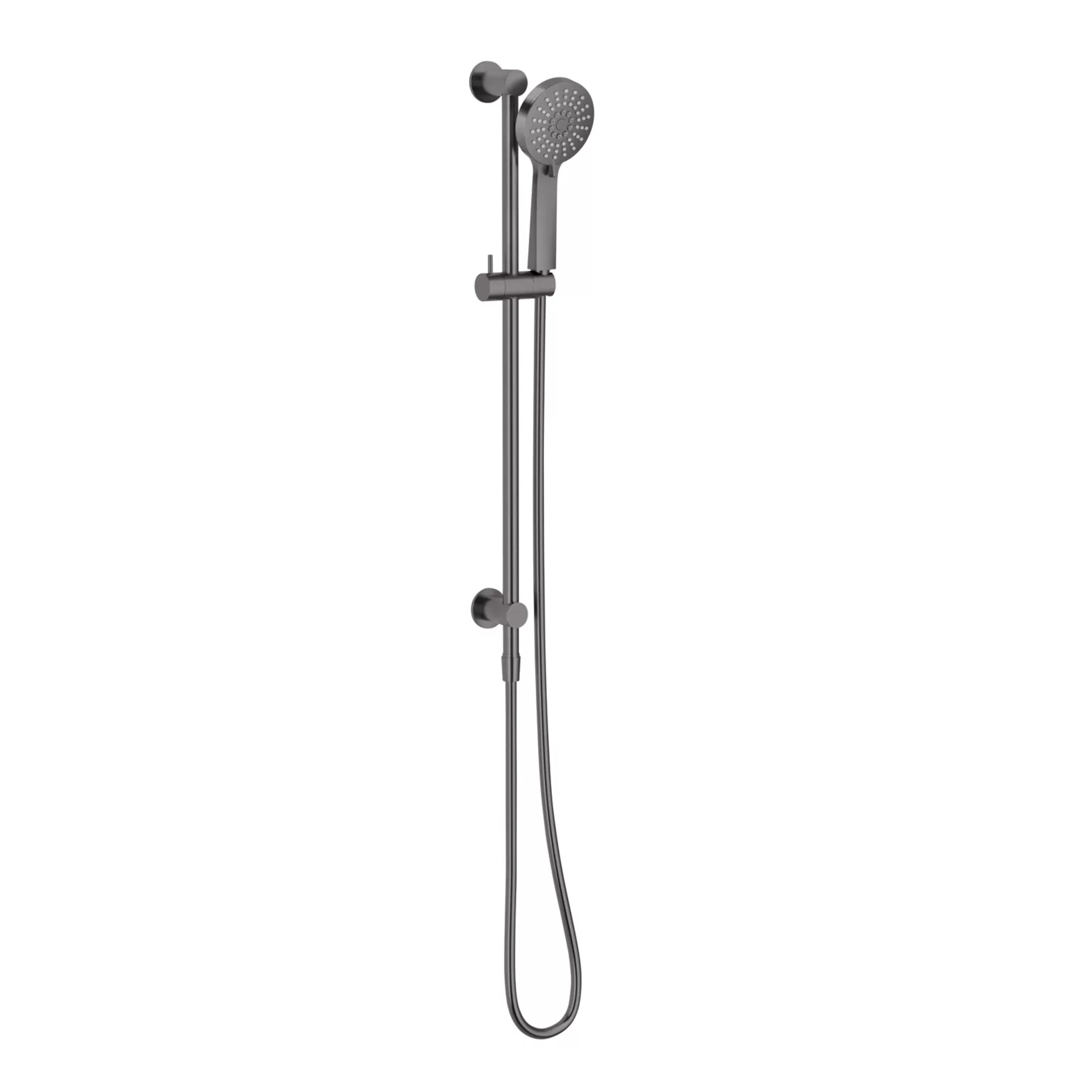 PHOENIX VIVID SLIMLINE WATER THROUGH RAIL HAND SHOWER BRUSHED CARBON