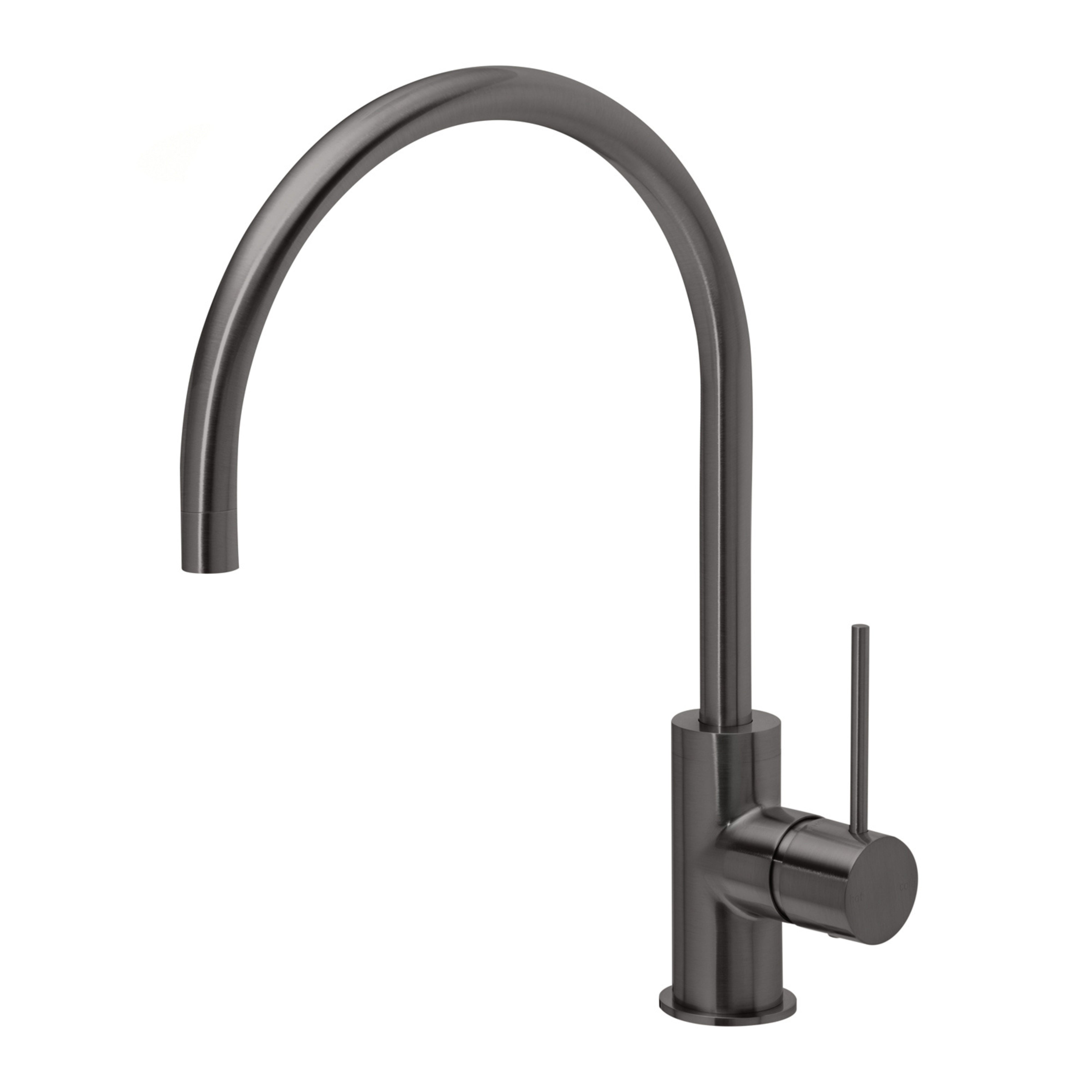 PHOENIX VIVID SLIMLINE LEAD FREE SINK MIXER GOOSENECK 220MM BRUSHED CARBON