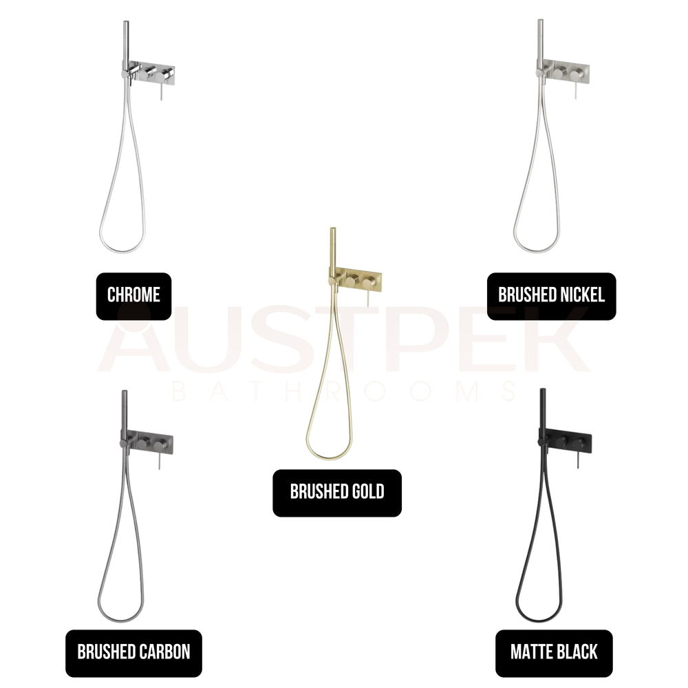 PHOENIX VIVID SLIMLINE WALL SHOWER SYSTEM BRUSHED CARBON
