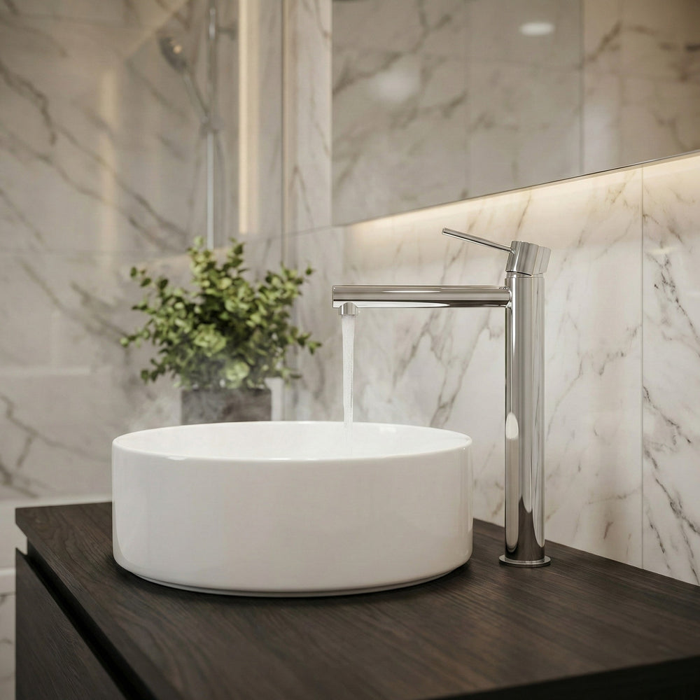 PHOENIX VIVID SLIMLINE LEAD FREE VESSEL MIXER 289MM CHROME