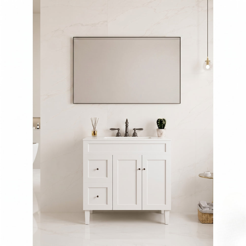 VITO VETRA RECTANGULAR ALUMINUM FRAMED MIRROR MATTE BLACK 1200X900MM