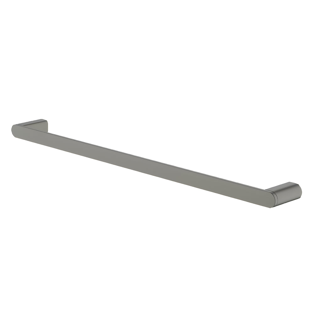 ABEY VELA NON-HEATED SINGLE TOWEL RAIL GUN METAL 600MM