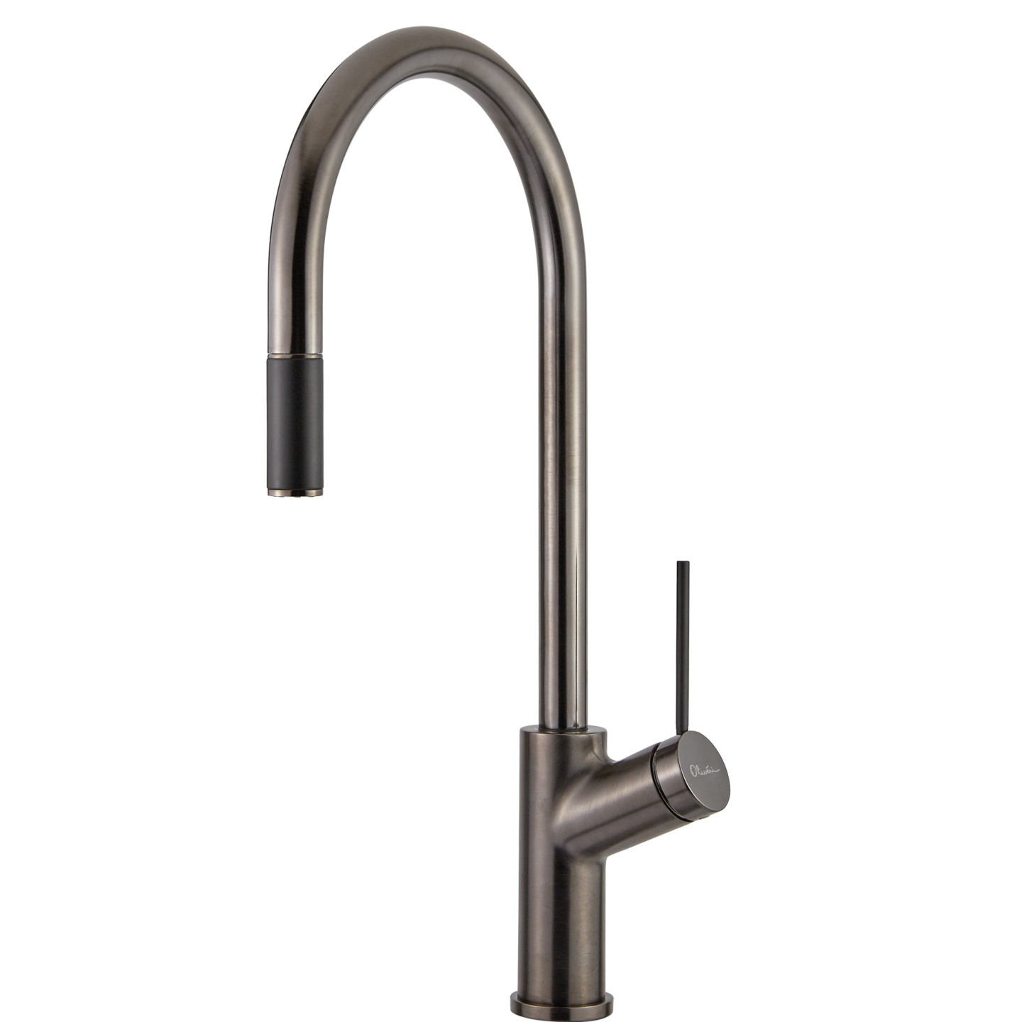 OLIVERI VILO PULL OUT KITCHEN MIXER 464MM GUN METAL