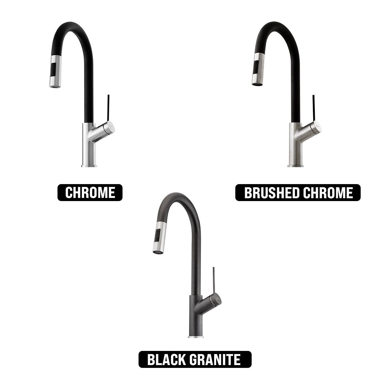 OLIVERI VILO PULL OUT SPRAY KITCHEN MIXER 440MM CHROME