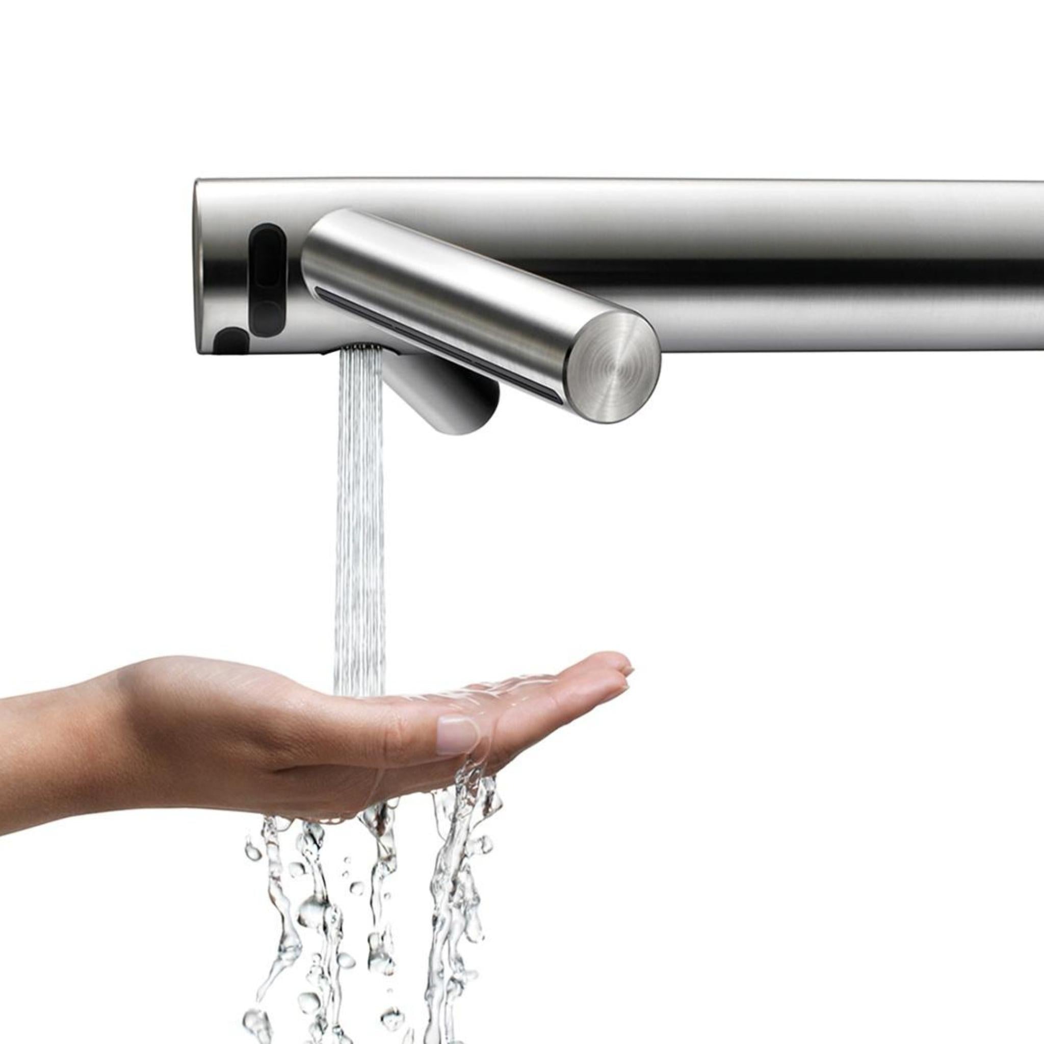 DYSON AIRBLADE WASH+DRY WALL SENSOR HAND DRYER BRUSHED STAINLESS STEEL 303MM