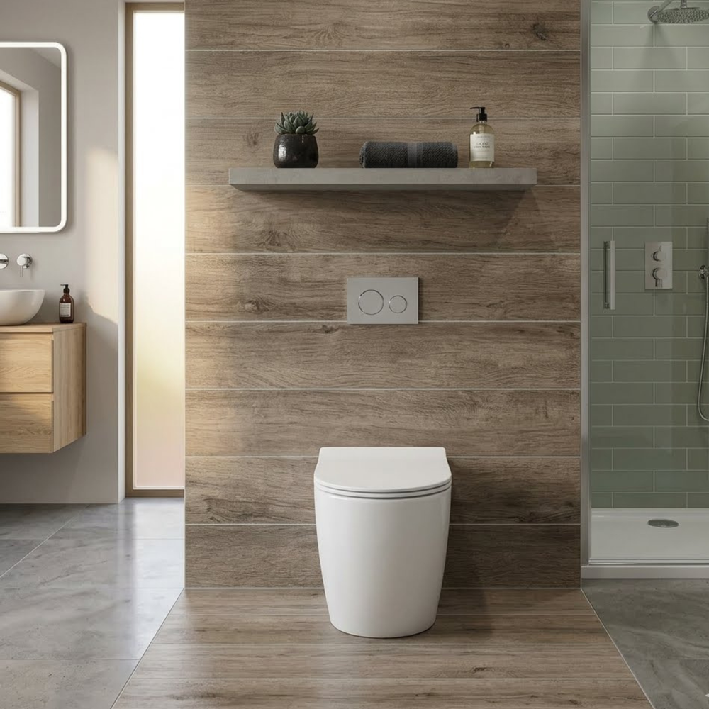 VEROTTI LUCI SLIM WALL FACED PAN GLOSS WHITE