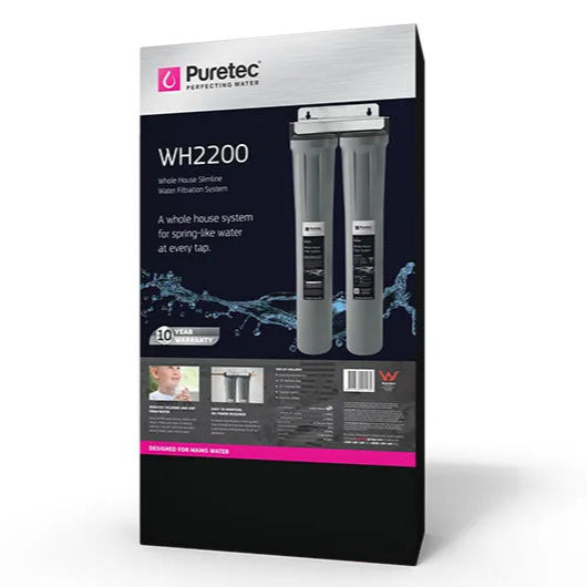 PURETEC WH2200 SLIMLINE WHOLE HOUSE DUAL WATER FILTER SYSTEM