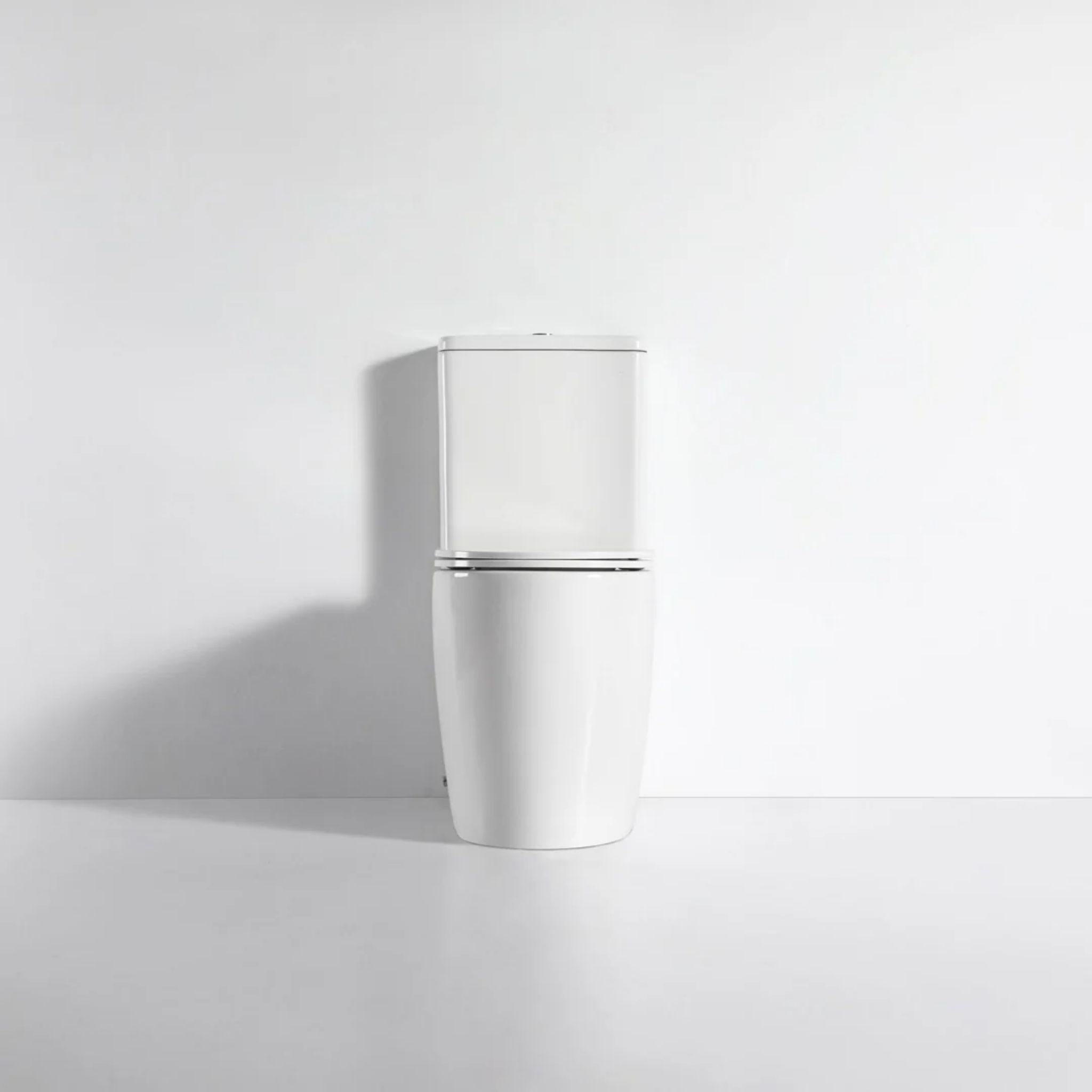 MERCIO WALTON QUIET RIMLESS AND TORNADO FLUSH BACK TO WALL TOILET SUITE GLOSS WHITE