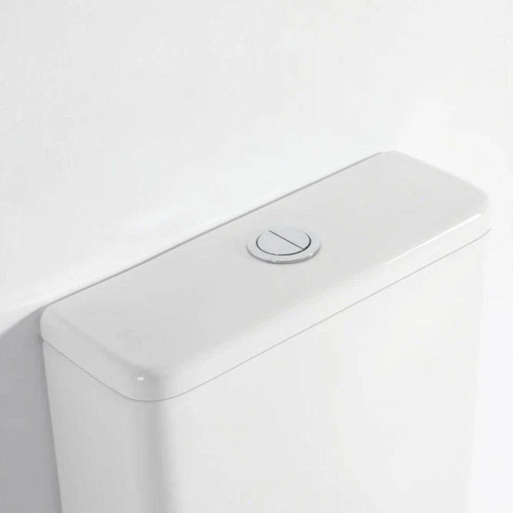 MERCIO WALTON QUIET RIMLESS AND TORNADO FLUSH BACK TO WALL TOILET SUITE GLOSS WHITE