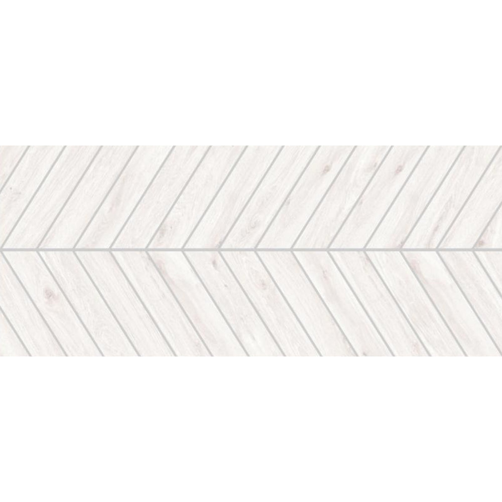 EVERSTONE OLTRE WHITE MATTE 540X110MM CHEVRON TILE (PER BOX)