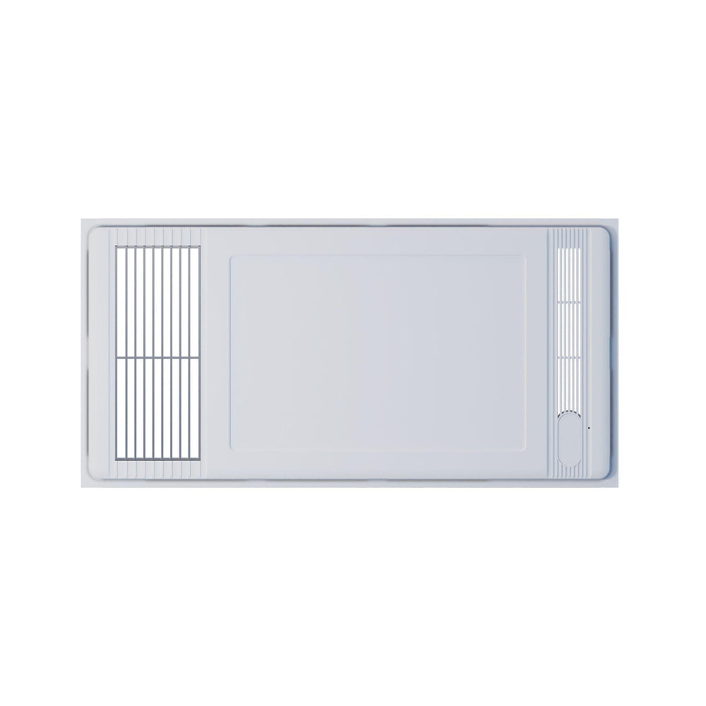ZUMI REMO 4-IN-1 BATHROOM VENTILATION FAN AND HEATER WITH LED LIGHTS, EXHAUST FAN, FRESH AIR BLOW & FRESH AIR FLOW WHITE 600MM