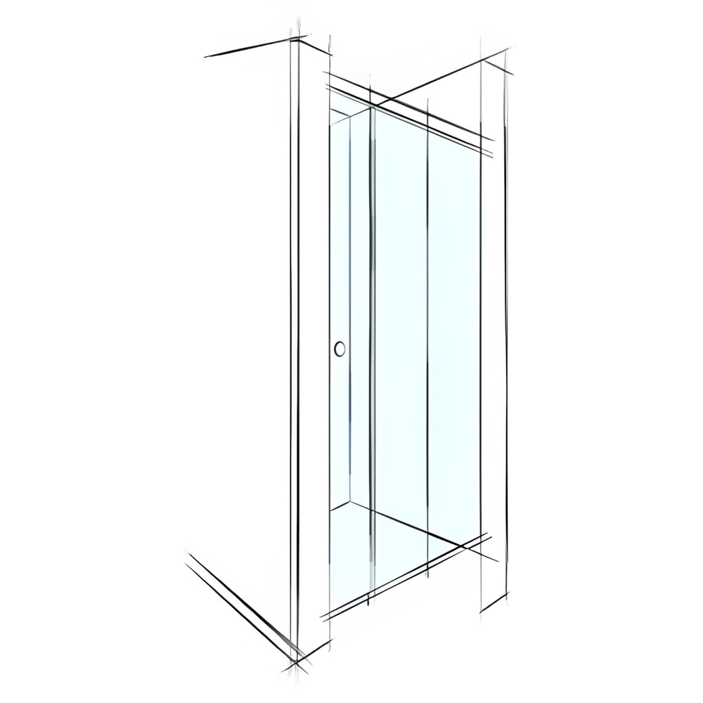 VEROTTI XPACE FRAMELESS SLIDING 3 PANELS SHOWER SCREEN WALL-TO-WALL 2000MM