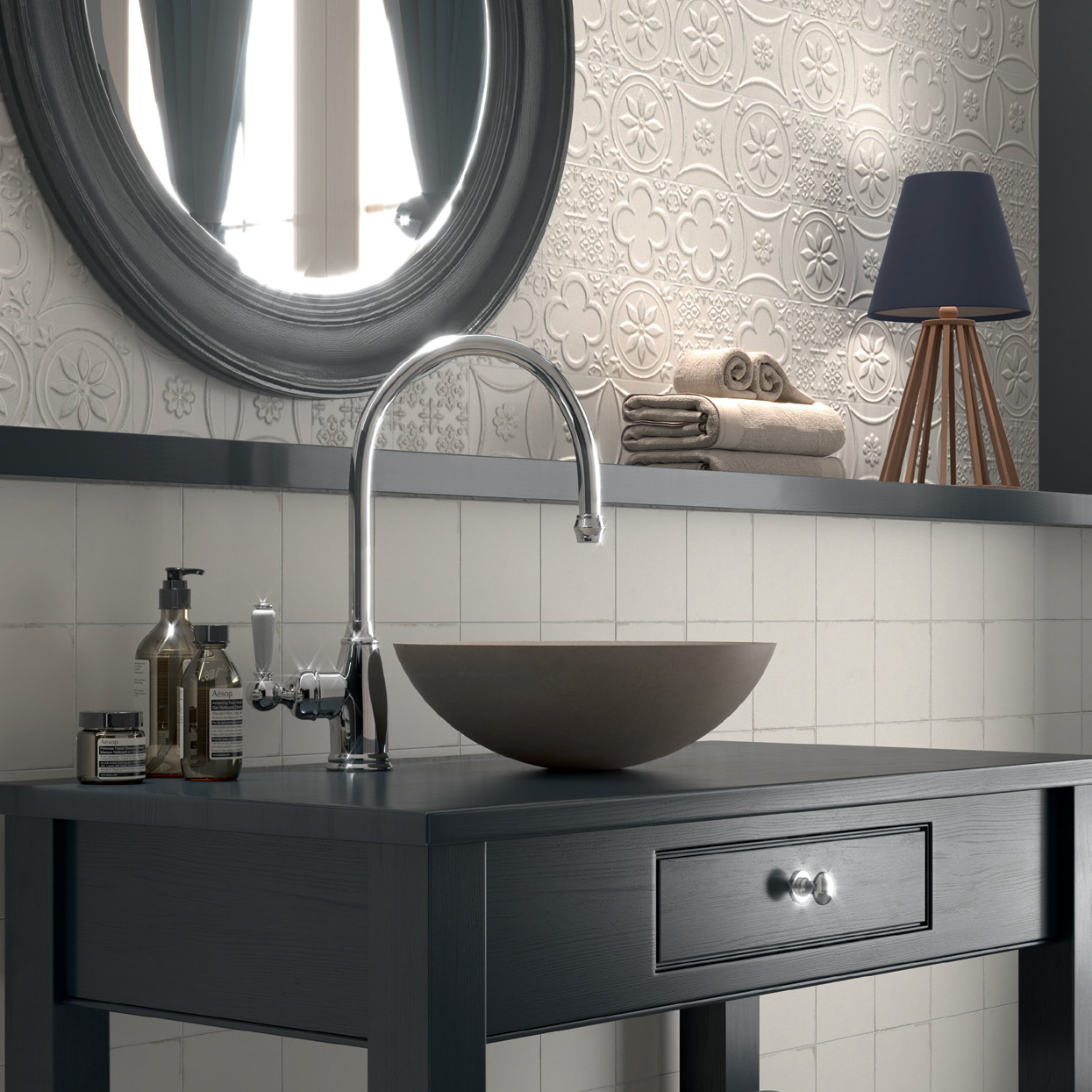 DUNE CERAMICA LUCCIOLA YESO MATTE 150X150MM SQUARE TILE (PER BOX)