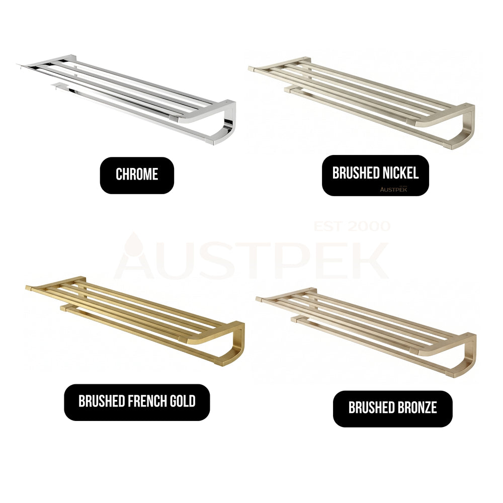 TOTO G SELECTION TOWEL SHELF BRUSHED FRENCH GOLD (AVAILABLE IN 628MM AND 636MM)