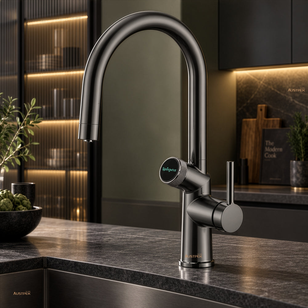 ZUMI SPRINGWHAT 6-IN-1 SMART WATER TAP 439MM GUN METAL