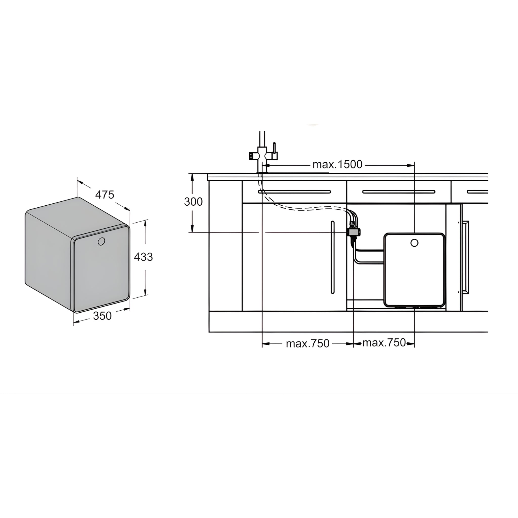 ZUMI SPRINGWHAT 6-IN-1 SMART WATER TAP 439MM BRUSHED BRONZE