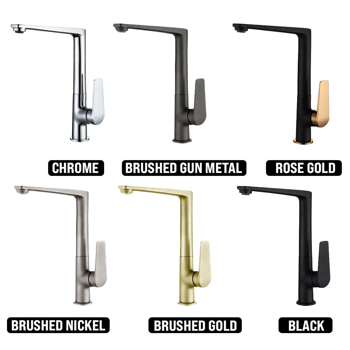 INSPIRE ZEVIO SINK MIXER 311MM MATTE BLACK