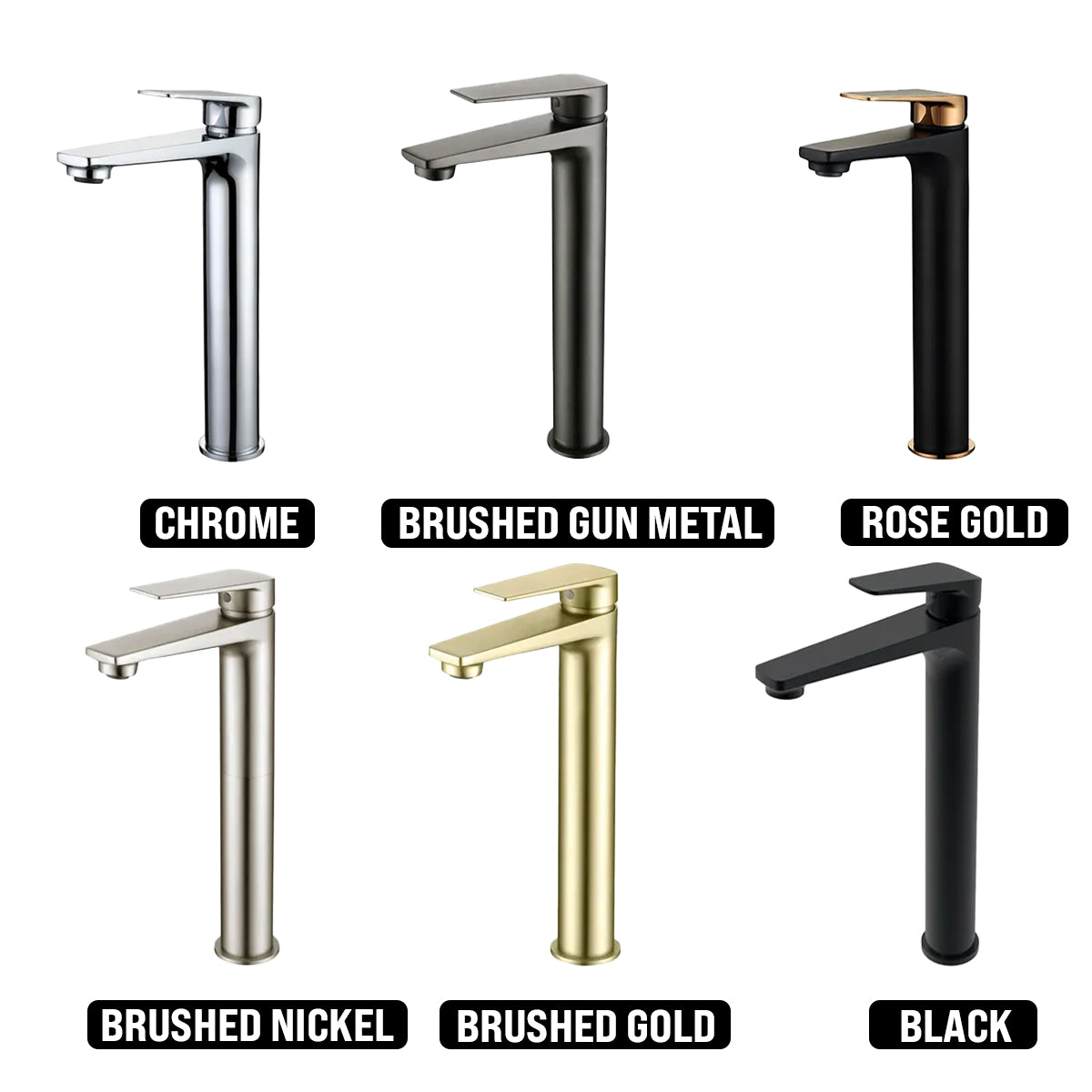 INSPIRE ZEVIO TALL BASIN MIXER BRUSHED NICKEL