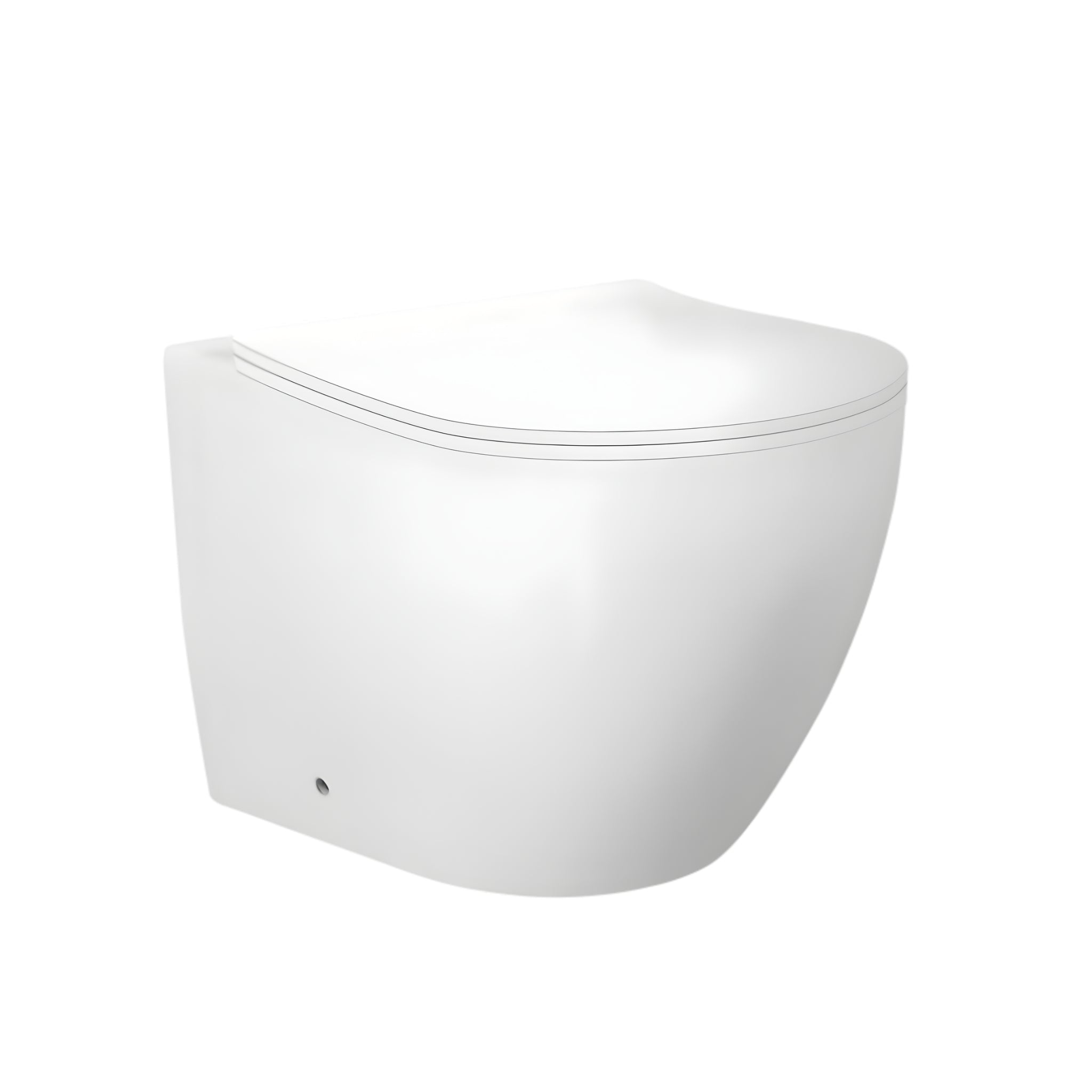 ZUMI VENUS RIMLESS WALL FACED FLOOR PAN GLOSS WHITE
