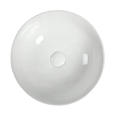 ZUMI RONDA ABOVE COUNTER BASIN GLOSS WHITE 395MM