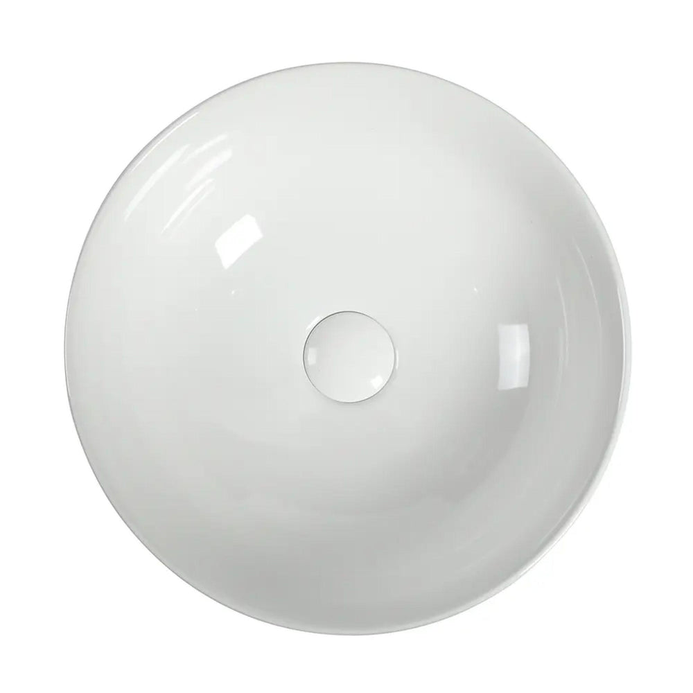 ZUMI RONDA ABOVE COUNTER BASIN GLOSS WHITE 395MM