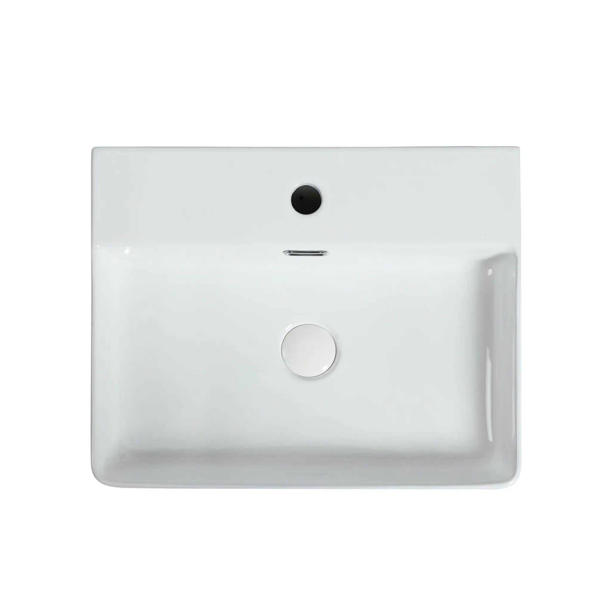 ZUMI SPRATO WALL HUNG BASIN GLOSS WHITE 505MM