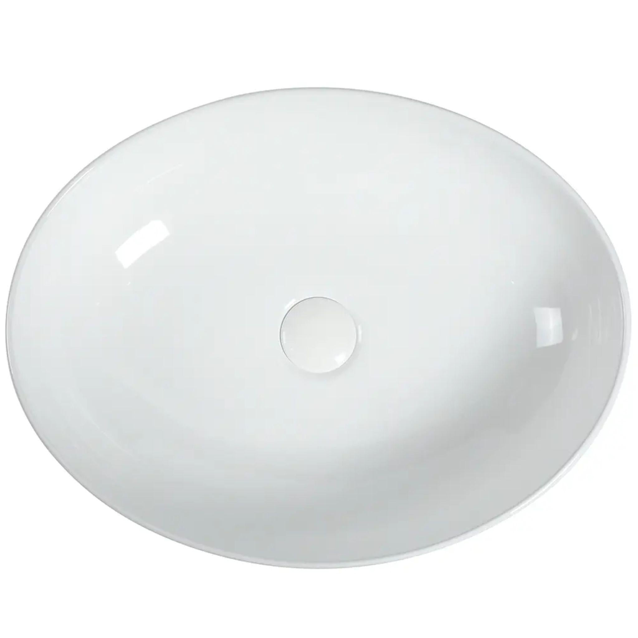 ZUMI PESINI ABOVE COUNTER BASIN GLOSS WHITE 520MM