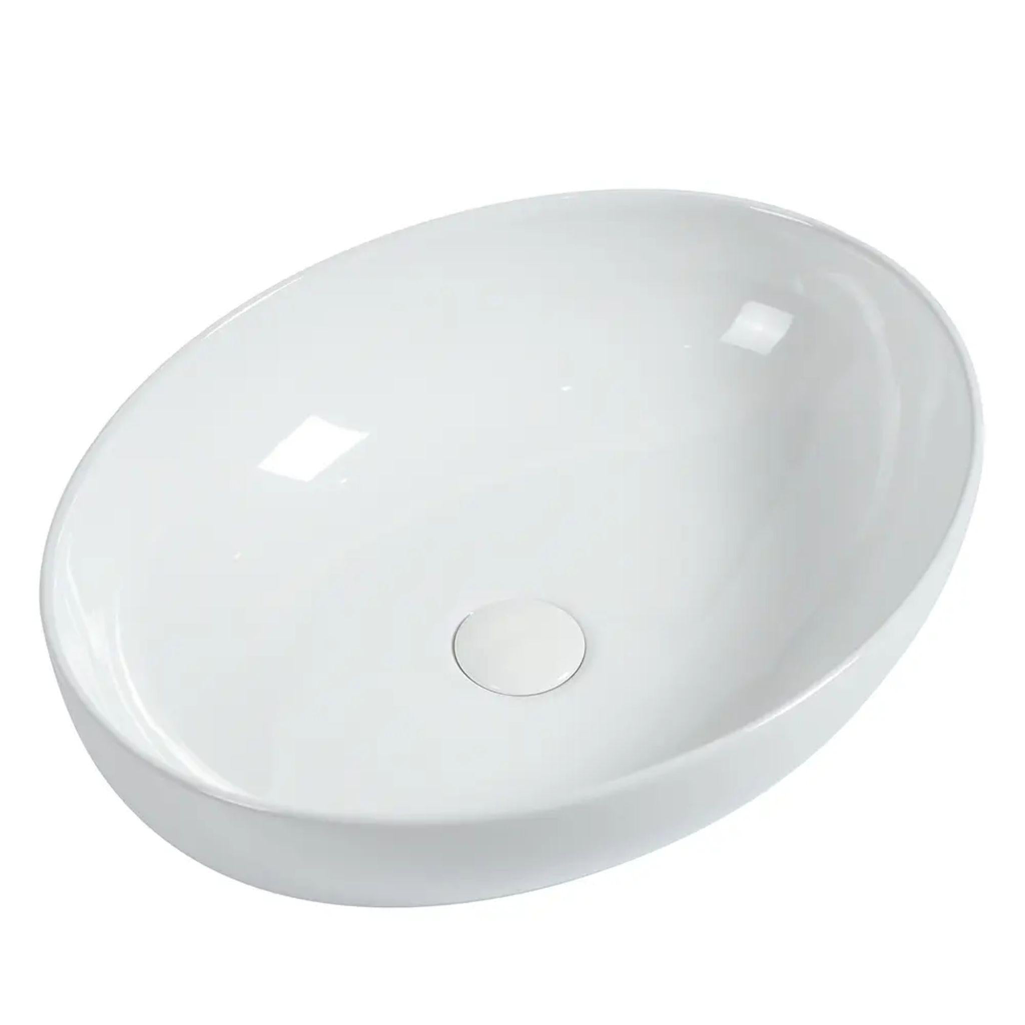 ZUMI PESINI ABOVE COUNTER BASIN GLOSS WHITE 520MM