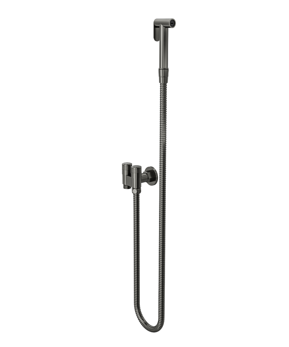LINSOL ZARAH S2 BIDET/DOUCHE SPRAY WITH DUAL CONTROLLER GUN METAL