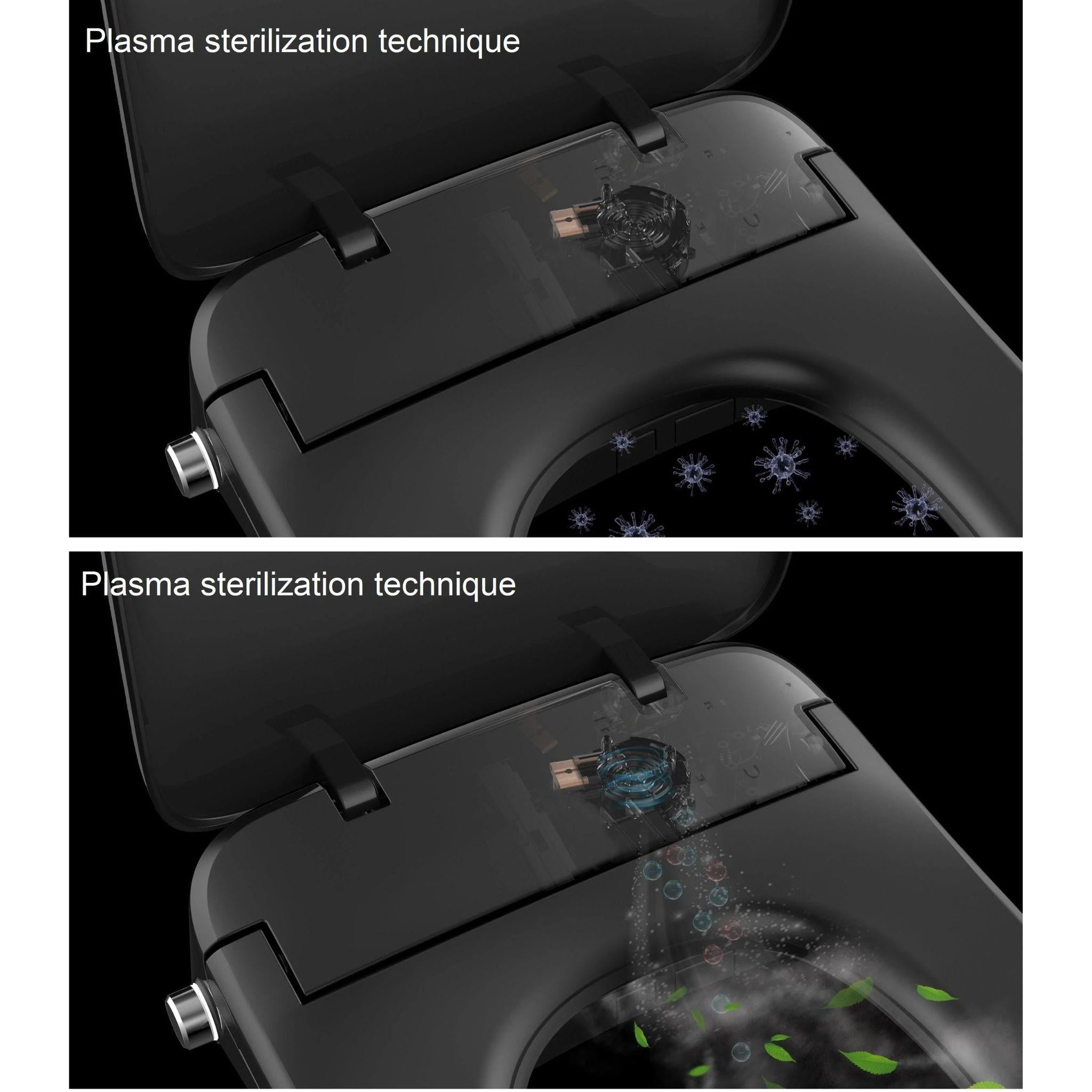 JOMOO SMART BIDET SEAT WITH REMOTE CONTROL ELONGATED GLOSS WHITE