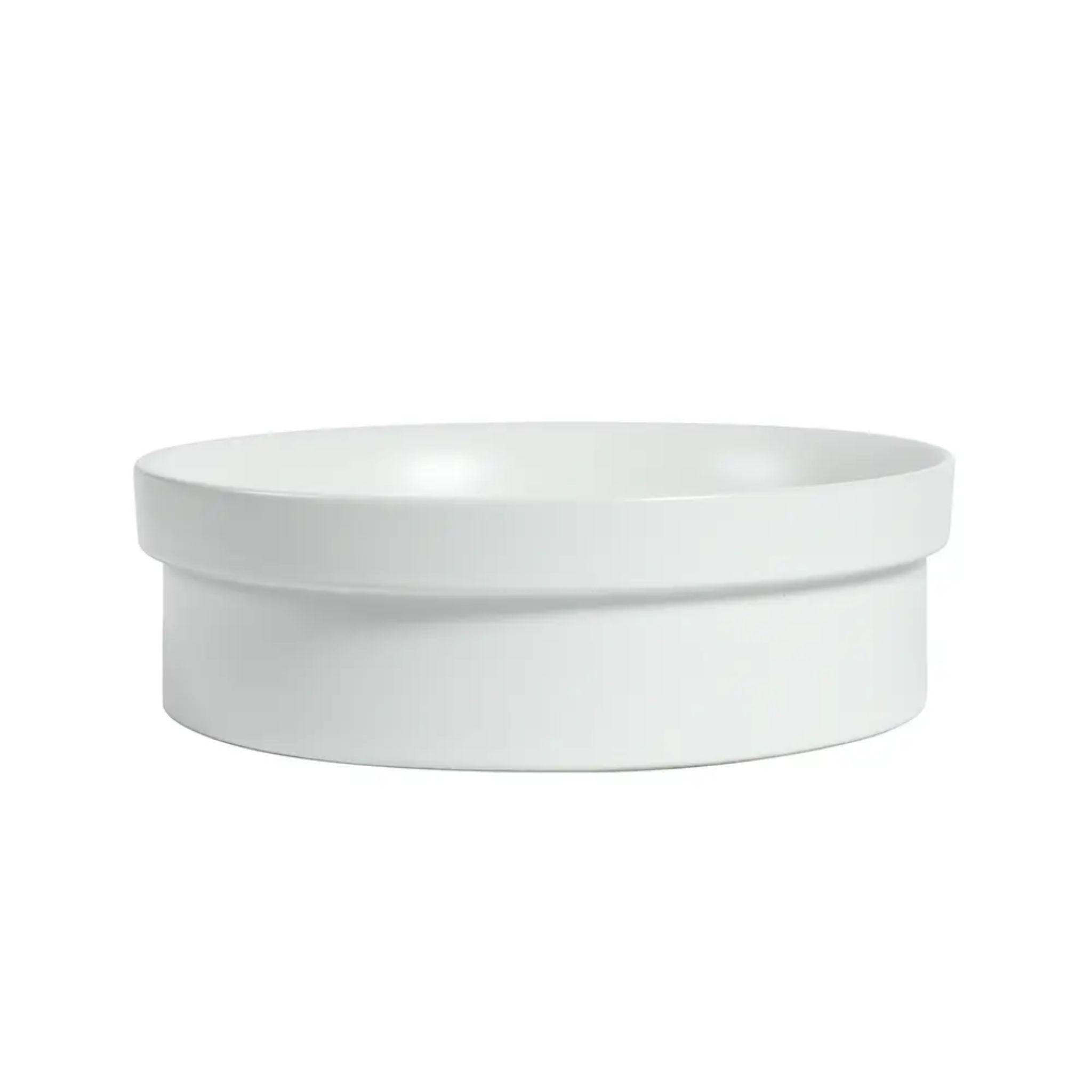 ZUMI LVIA SEMI-RECESSED AND DROP-IN CERAMIC BASIN MATTE WHITE 400MM