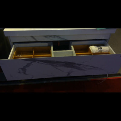 BELBAGNO ZERO CALLACATTA 1000MM SINGLE BOWL WALL HUNG VANITY AND BASIN