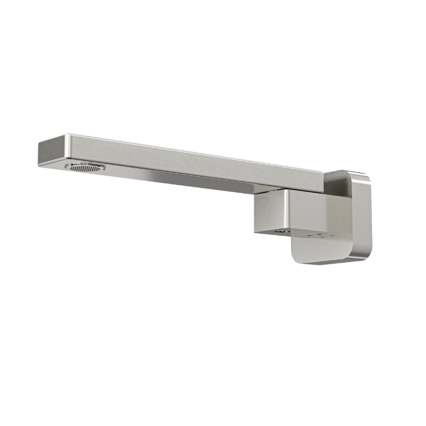 Linsol Zia Swivel Bath Spout 230mm Brushed Nickel
