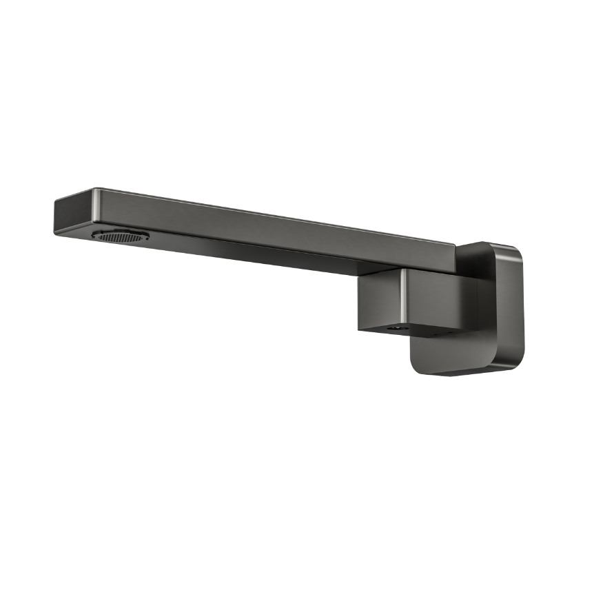 Linsol Zia Swivel Bath Spout 230mm Gun Metal