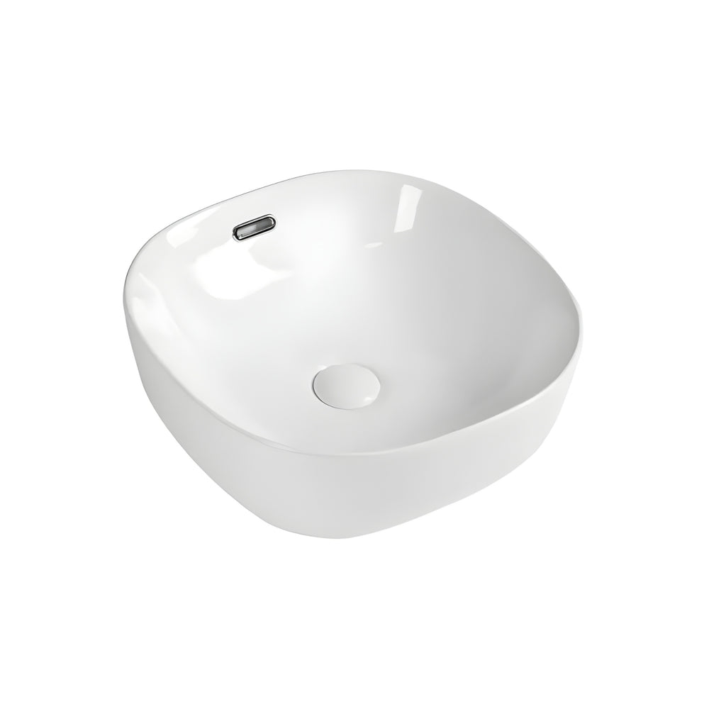 ZUMI VISTA ABOVE COUNTER BASIN GLOSS WHITE 420MM