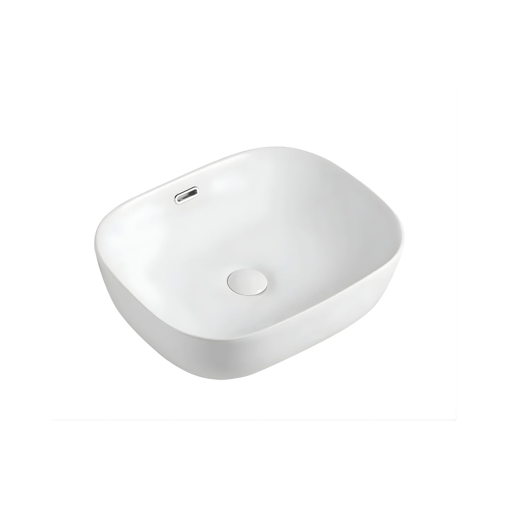 ZUMI ROVEEN ABOVE COUNTER BASIN GLOSS WHITE 500MM