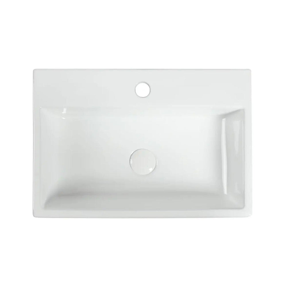 ZUMI APPESO WALL HUNG BASIN GLOSS WHITE 540MM