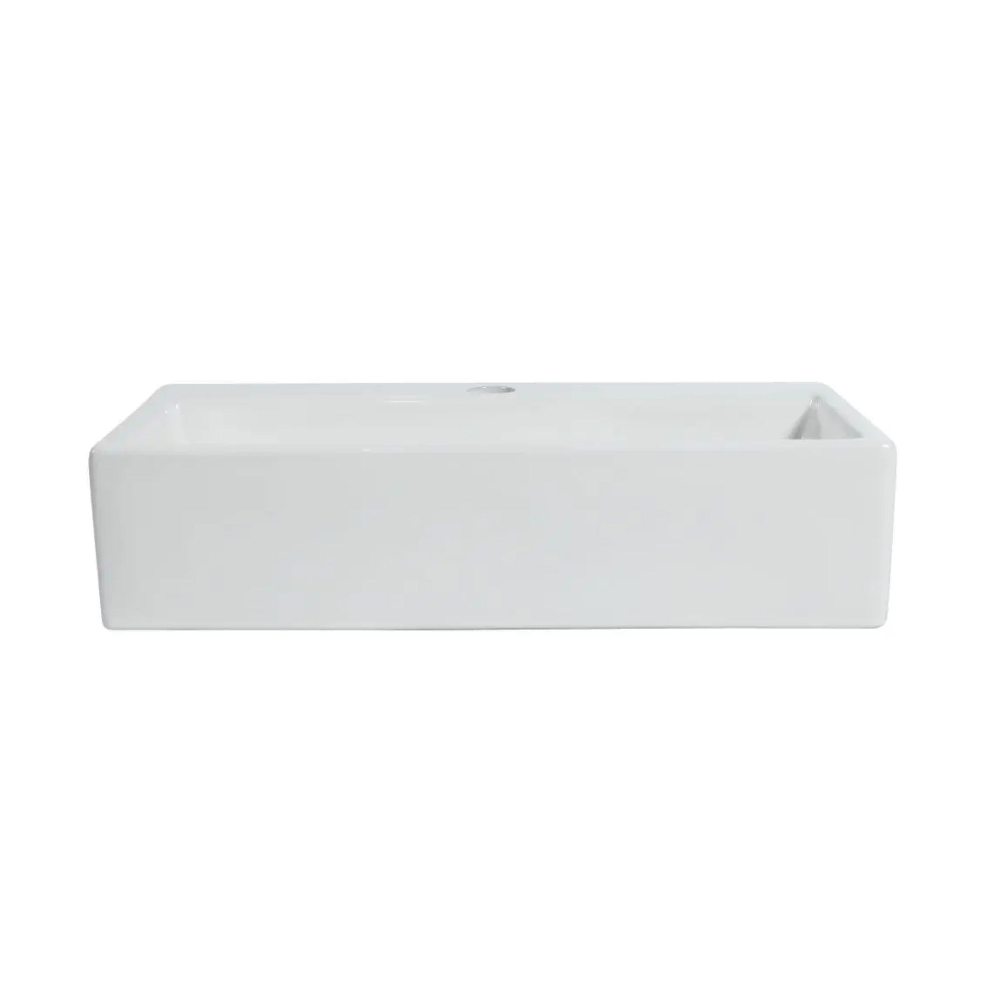 ZUMI APPESO WALL HUNG BASIN GLOSS WHITE 540MM