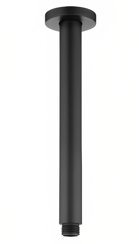 INSPIRE CEILING SHOWER ARM ROUND 450MM BLACK