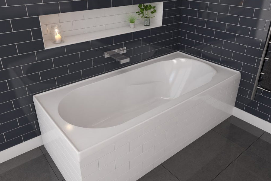 DECINA ADATTO INSET BATH GLOSS WHITE (AVAILABLE IN 1510MM AND 1650MM)